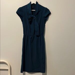 Banana Republic Blue Sheath Dress with Cap Sleeves
